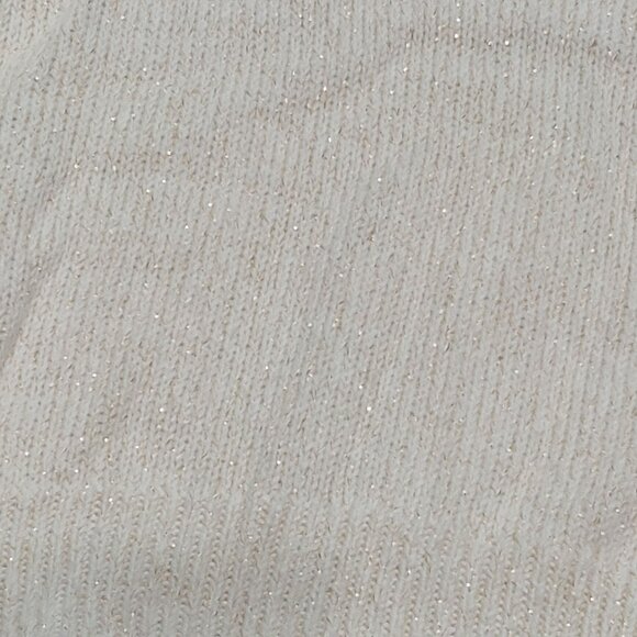 Tahari Girls 4T Ivory Knit Sweater Gold Snowflake Sequin Beaded Holiday Winter - Picture 5 of 8